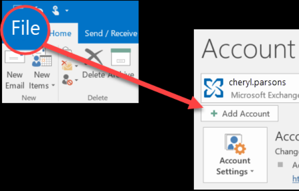 Setting up Exchange Email in Outlook